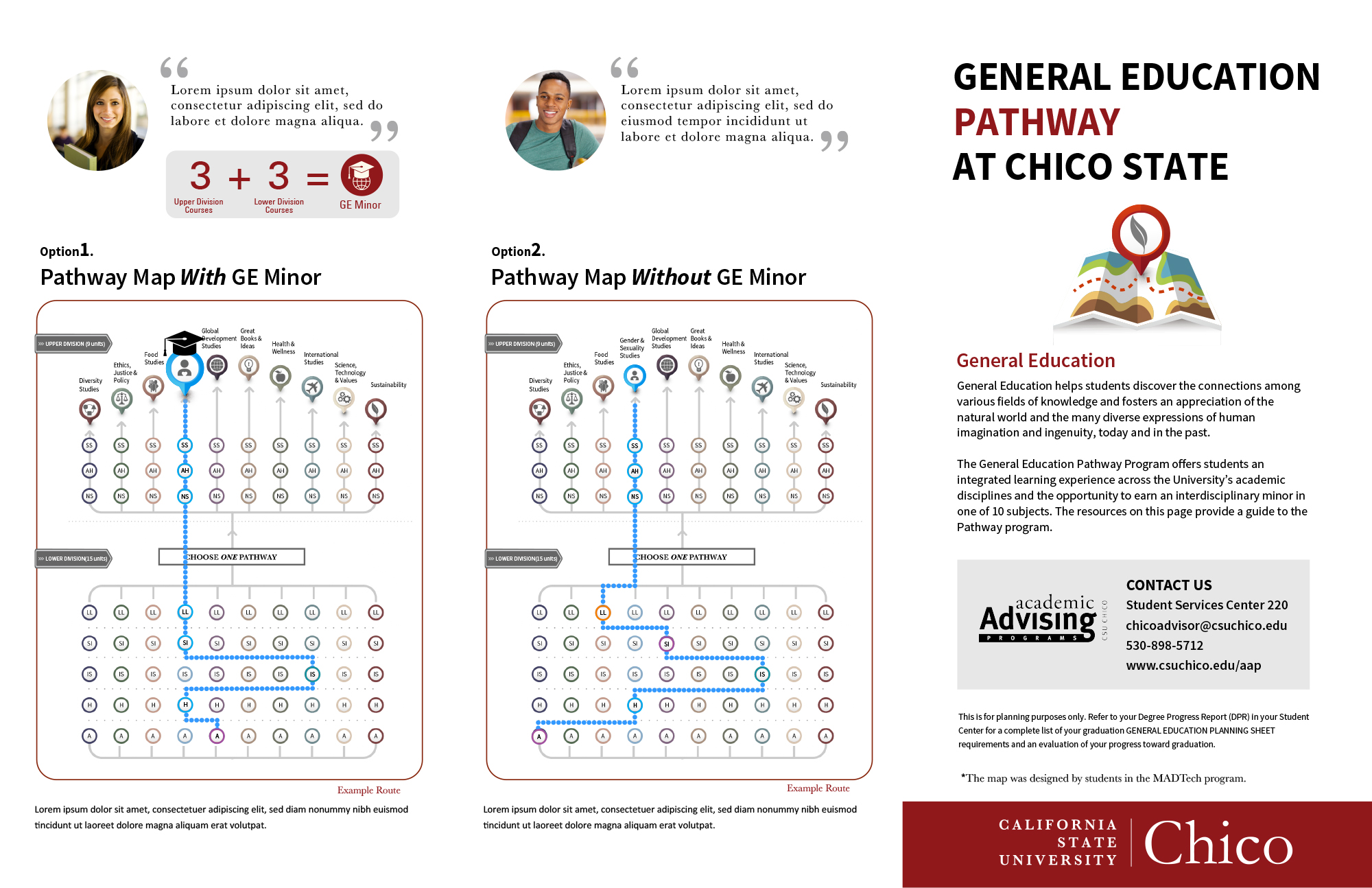 CSU Chico GE Pathway Map (Front)